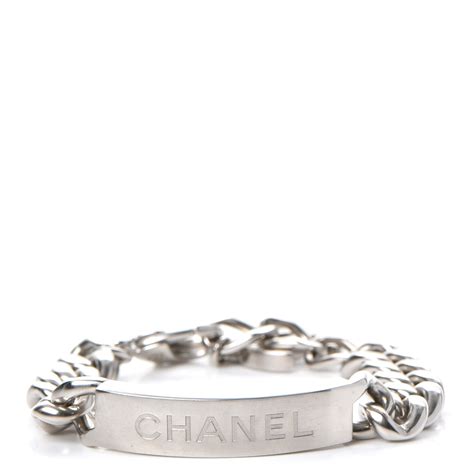 chanel id bracelet silver|chanel jewelry identification.